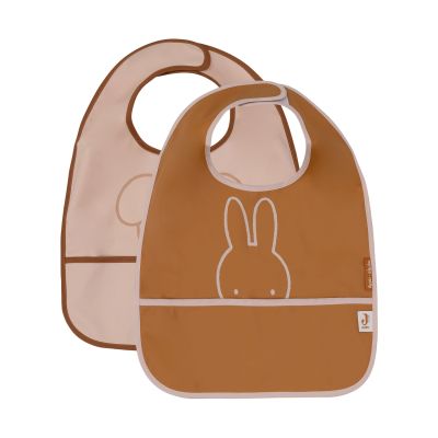 Jollein Miffy Peekaboo Slab Waterproof - 2 Pack - Wild Rose