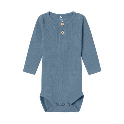 Name It Kab Button Romper - Spring Lake