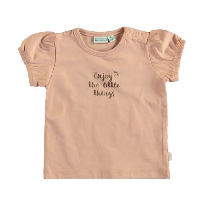 Babylook Enjoy Korte Mouw T-Shirt - Peach Beige